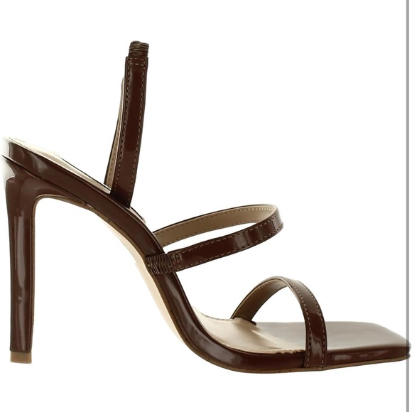 Steve Madden Dark Brown Strappy Heels - Picture 3 of 3